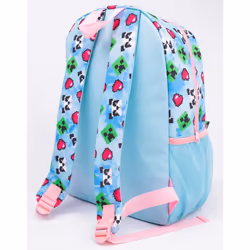 Minecraft 4 Piece Backpack Set (Girls Blue)