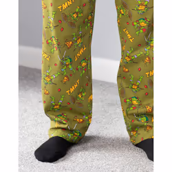 Teenage Mutant Ninja Turtles Mens Lounge Pants TMNT Green Pjs Trousers - S