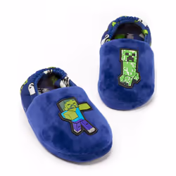 Minecraft Mule Slippers (Boys Blue) - 1 UK Child