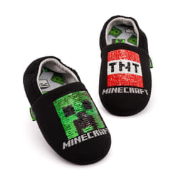 Minecraft Slip On Loafer Slippers (Boys Black) - 11 UK Child