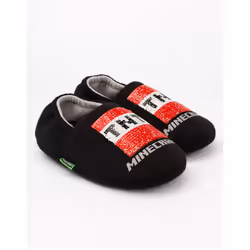 Minecraft Slip On Loafer Slippers (Boys Black) - 13 UK Child