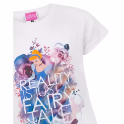 Disney Cinderella T- Shirt Girls Kids Fairy Tale Princess Short Sleeve Top - 12-13 Years