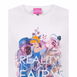 Disney Cinderella T- Shirt Girls Kids Fairy Tale Princess Short Sleeve Top - 12-13 Years