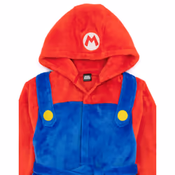 Super Mario Dressing Gown Kids Girls Boys Game Character Pjs Bathrobe - Blue, 3-4 Years