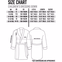 Super Mario Dressing Gown Kids Girls Boys Game Character Pjs Bathrobe - Blue, 13-14 Years