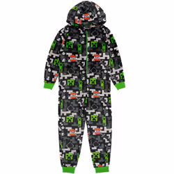Minecraft Onesie (Boys Green) - 12-13 Years