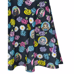 Bratz Dress Girls Kids Fashion Dolls Summer Skater Black Floral Outfit - 3-4 Years