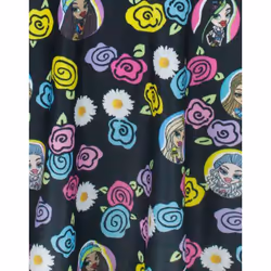 Bratz Dress Girls Kids Fashion Dolls Summer Skater Black Floral Outfit - 3-4 Years