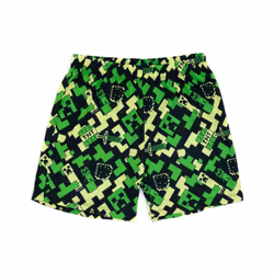 Minecraft Short Sleeve Short Leg Pyjama Set (Boys Green) - 7-8 Years