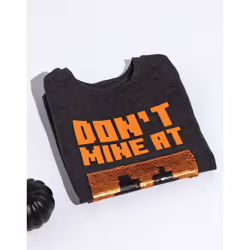 Minecraft T-Shirt Boys Halloween Pumpkin Creeper Flip Sequin Grey Top - 7-8 Years