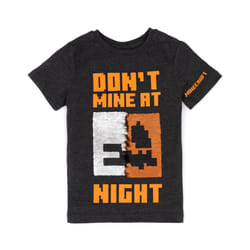 Minecraft T-Shirt Boys Halloween Pumpkin Creeper Flip Sequin Grey Top - 8-9 Years