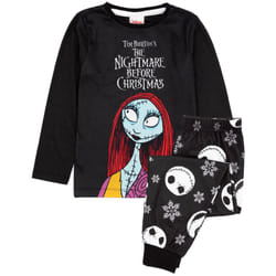 Disney The Nightmare Before Christmas Long Sleeve Long Leg Pyjama Set (Girls Multicoloured) - 11-12 Years