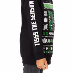 Minecraft Christmas Jumper Kids Boys Creeper TNT Flip Sequin Sweater - 9 Years