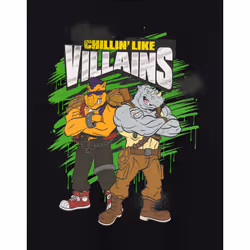 Teenage Mutant Ninja Turtles T-Shirt Mens TMNT Villains Black Top - 2XL