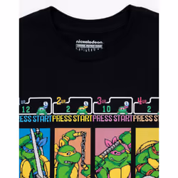 Teenage Mutant Ninja Turtles T-Shirt Mens TMNT Arcade Game Retro Top - M