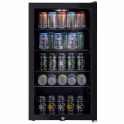 What stands out Store 128 standard 330ml cans in the 98L of space Ideal for the home bar. office. student flat or garage Sle ...