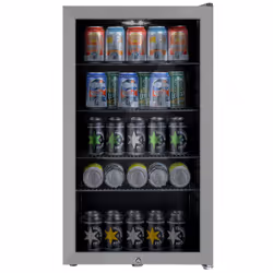 What stands out Store 128 standard 330ml cans in the 98L of space Ideal for the home bar. office. student flat or garage Sle ...
