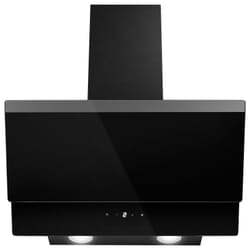 electriQ 60cm Angled Hood with Touch Control - Black