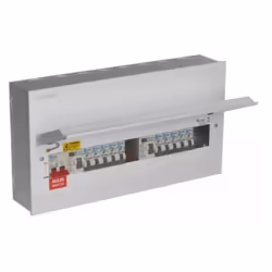 Europa SLCU20DS-FL01 20 Way Metal-Clad Fully Loaded Dual RCD Consumer Unit