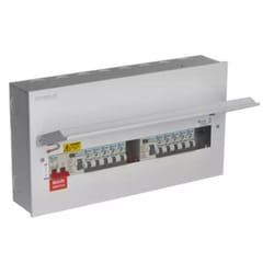 Europa SLCU20DS-FL01 20 Way Metal-Clad Fully Loaded Dual RCD Consumer Unit