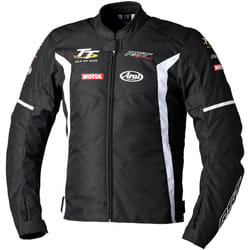 RST IOM Team Evo Motorcycle Textile Jacket, black-white, Size S for Men