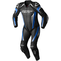RST Tractech EVO 5 One Piece Motorcycle Leather Suit, black-blue, Size M for Men