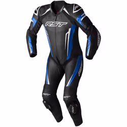 RST Tractech EVO 5 One Piece Motorcycle Leather Suit, black-blue, Size L for Men