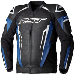 RST Tractech EVO 5 Motorcycle Leather Jacket, black-blue, Size 2XL for Men