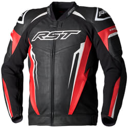 RST Tractech Evo 5 CE Leather Jacket Red / Black / White - UK 40