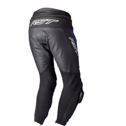 RST Tractech EVO 5 Motorcycle Leather Pants, black-blue, Size XL for Men