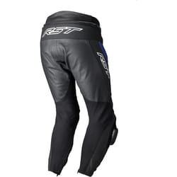 RST Tractech EVO 5 Motorcycle Leather Pants, black-blue, Size XL for Men