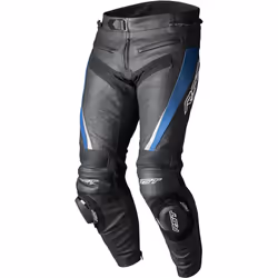 RST Tractech EVO 5 Motorcycle Leather Pants, black-blue, Size 2XL for Men