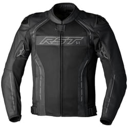 RST S1 Mesh CE Leather Jacket Black / Black - UK 42