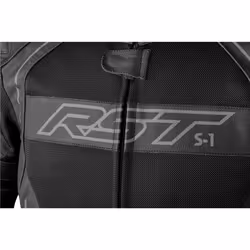 RST S1 Mesh CE Leather Jacket Black / Black - UK 48