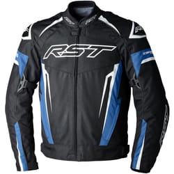 RST Tractech EVO 5 waterproof Motorcycle Textile Jacket, black-blue, Size XL for Men