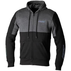 RST Team Zip Through CE Textile Hoodie Black / Grey - XS