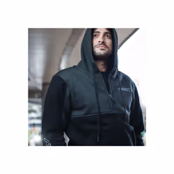 RST Team Zip Through CE Textile Hoodie Black / Grey - XS