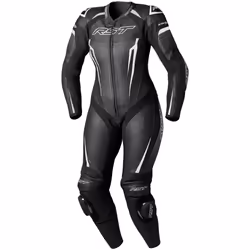 RST Tractech Evo 5 CE Ladies Leather Suit Black / White / Black - UK 12