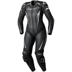 RST Tractech Evo 5 CE Ladies Leather Suit Black / White / Black - UK 12