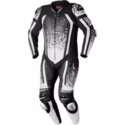 RST Pro Series Evo Airbag One Piece Motorcycle Leather Suit, black-white, Size XL for Men