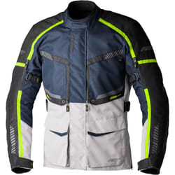 RST Maverick Evo Motorcycle Textile Jacket, blue-silver, Size L for Men