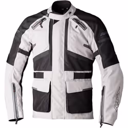RST Endurance Motorcycle Textile Jacket, black-silver, Size XL for Men