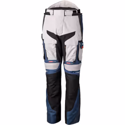 RST Pro Series Adventure-X waterproof Motorcycle Textile Pants, white-red-blue, Size 4XL for Men