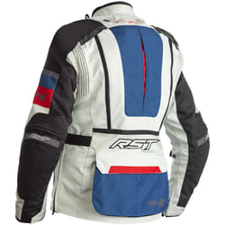 RST Pro Series Adventure-X Ladies Motorcycle Textile Jacket, white-red-blue, Size L for Women