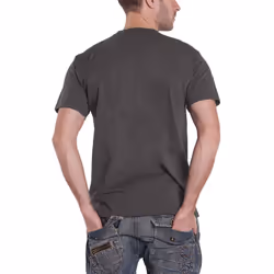 Punisher T Shirt Metallic Skull Logo new Official Marvel Mens Charcoal Grey - L, Charcoal