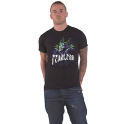 Disney T Shirt Sleeping Beauty Fearless Maleficent new Official Mens Black - XL, Black