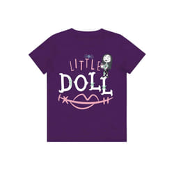 , Purple) Nightmare Before Christmas Kids Little Doll T Shirt - XX-Large (12/13Yrs