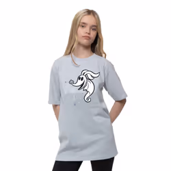 , Grey) Nightmare Before Christmas Kids Scare Champ T Shirt - Large (9/10 Yrs