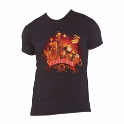 The Nightmare Before Christmas T Shirt We Wish You A Scary Christmas Official - M, Black