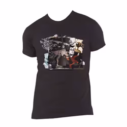 Nightmare Before Christmas T Shirt Montage Logo new Official Mens Black - XL, Black